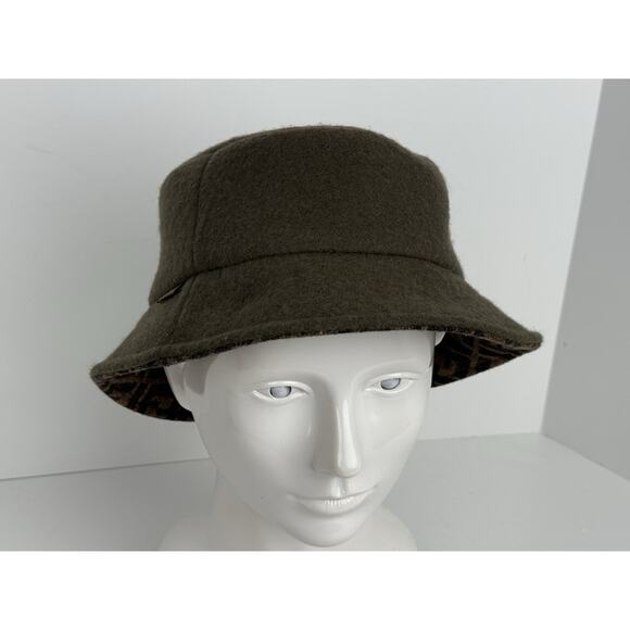 FENDI Inner Zucca Unisex Wool Hat - Picture 1 of 8